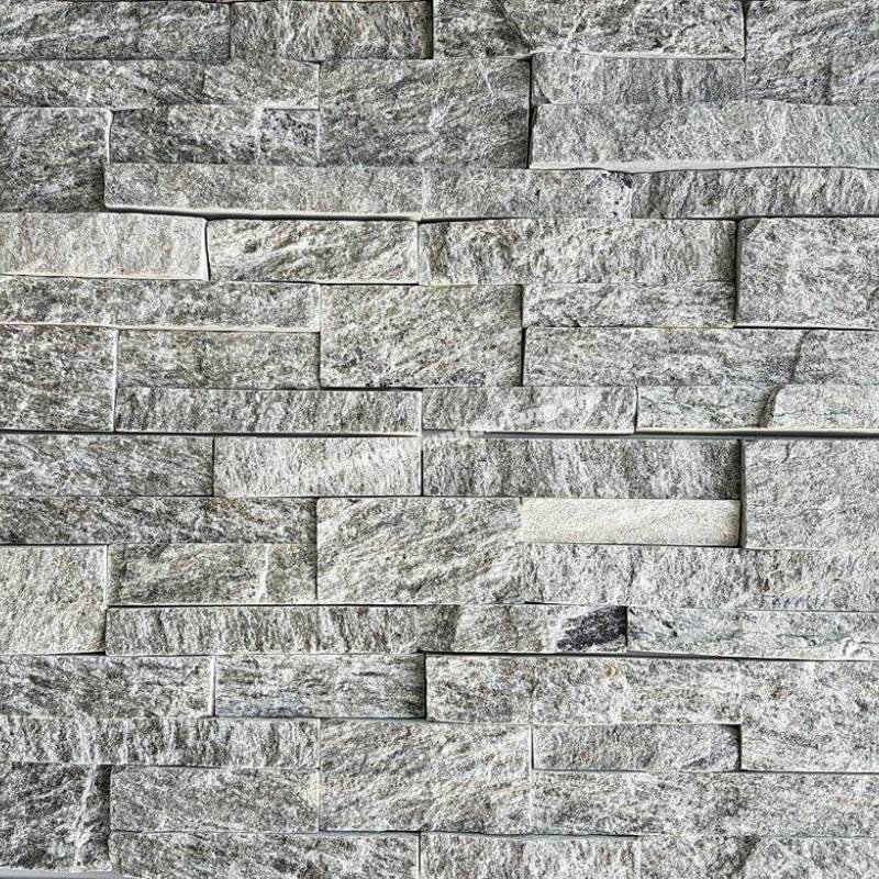 Đá Ghép Đà Nẵng ánh kim trắng ốp tường trang trí